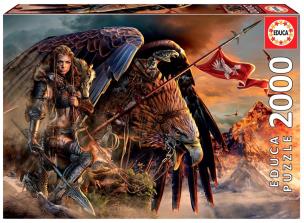 Puzzle 2000 Wojowniczka i orzeł G3. Wydawca: Educa. Multiszop.pl Opakowanie Puzzle 2000 Wojowniczka i orzeł G3