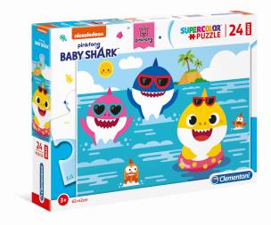 Opakowanie Puzzle 24 Super Kolor Baby Shark