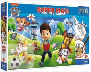 Puzzle 24 Super Maxi Przygody Psiego Patrolu TREFL. Wydawca: Trefl. Multiszop.pl Opakowanie Puzzle 24 Super Maxi Przygody Psiego Patrolu TREFL