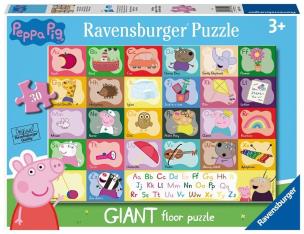 Puzzle 24 Świnka Peppa Giant. Wydawca: Ravensburger. Multiszop.pl Opakowanie Puzzle 24 Świnka Peppa Giant