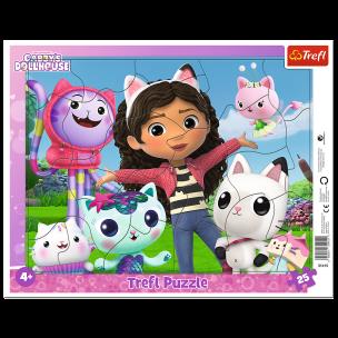 Opakowanie Puzzle 25 Ramkowe Poznaj Gabi 31415