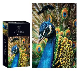 Opakowanie Puzzle 250 Colourful Nature 1 Peacock