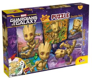 Puzzle 250 Marvel Guardians of the Galaxy double-Face. Wydawca: Lisciani. Multiszop.pl Opakowanie Puzzle 250 Marvel Guardians of the Galaxy double-Face