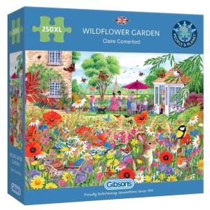 Puzzle 250 XL Kwiaty w ogrodzie. Wydawca: G3. Multiszop.pl Opakowanie Puzzle 250 XL Kwiaty w ogrodzie