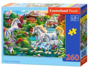 Puzzle 260 Unicorn Garden CASTOR. Wydawca: Castorland. Multiszop.pl Opakowanie Puzzle 260 Unicorn Garden CASTOR