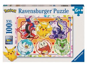 Puzzle 2D 100 Pokemon. Wydawca: Ravensburger. Multiszop.pl Opakowanie Puzzle 2D 100 Pokemon