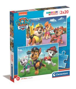 Opakowanie Puzzle 2x20 Super Kolor Paw Patrol