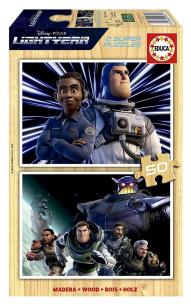 Puzzle 2x50 Buzz Astral (drewniane) G3. Wydawca: Educa. Multiszop.pl Opakowanie Puzzle 2x50 Buzz Astral (drewniane) G3