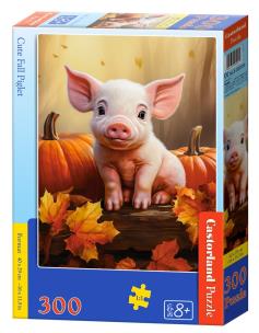 Puzzle 300 Cute Fall Piglet CASTOR. Wydawca: Castorland. Multiszop.pl Opakowanie Puzzle 300 Cute Fall Piglet CASTOR