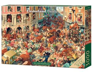 Puzzle 3000 Bull Run in Pampeluna. Wydawca: Castorland. Multiszop.pl Opakowanie Puzzle 3000 Bull Run in Pampeluna