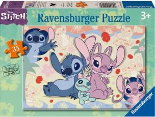 Puzzle 35 Disney Stitch. Wydawca: Ravensburger. Multiszop.pl Opakowanie Puzzle 35 Disney Stitch