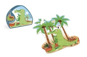 Puzzle 36 konturowe Krokodyl. Wydawca: Scratch. Multiszop.pl Opakowanie Puzzle 36 konturowe Krokodyl