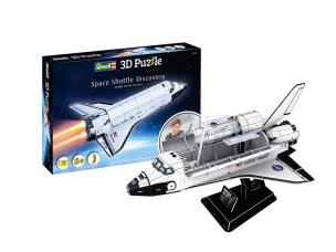 Puzzle 3D 126 Odkrycie promu kosmicznego. Wydawca: Revell. Multiszop.pl Opakowanie Puzzle 3D 126 Odkrycie promu kosmicznego