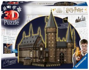Opakowanie Puzzle 3D 540 Budynki nocą: Zamek Hogwarts