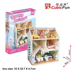Okładka książki Puzzle 3D Dreamy Dollhouse Domek dla lalek