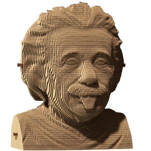Opakowanie Puzzle 3D kartonowe - Albert Einstein