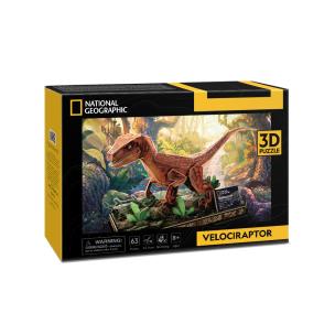 Opakowanie Puzzle 3D National Geographic Welociraptor