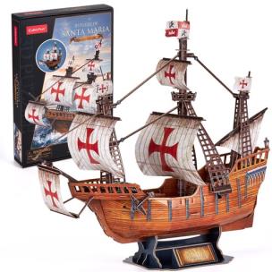 Opakowanie Puzzle 3D Żaglowiec Santa Maria