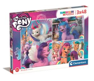 Opakowanie Puzzle 3x48 super kolor My Little Pony 25275
