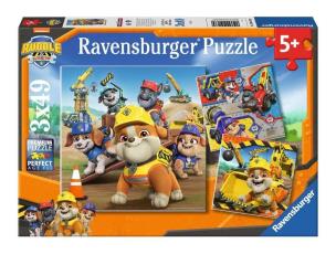 Puzzle 3x49 Rubble i jego ekipa. Wydawca: Ravensburger. Multiszop.pl Opakowanie Puzzle 3x49 Rubble i jego ekipa