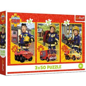 Opakowanie Puzzle 3x50 Ekipa z remizy TREFL