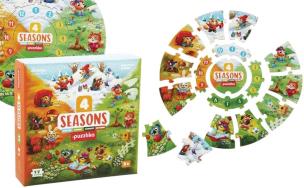 Puzzle 4 niesamowite pory roku. Wydawca: CUBIKA. Multiszop.pl Opakowanie Puzzle 4 niesamowite pory roku