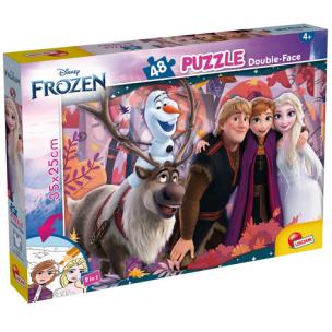 Puzzle 48 Double-Face Disney Frozen. Wydawca: Lisciani. Multiszop.pl Opakowanie Puzzle 48 Double-Face Disney Frozen