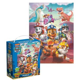 Puzzle 48 Psi Patrol Dinozaury. Wydawca: Dodo. Multiszop.pl Opakowanie Puzzle 48 Psi Patrol Dinozaury