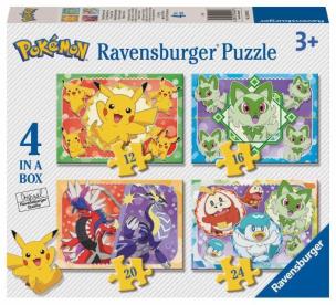 Puzzle 4w1 Pokemon. Wydawca: Ravensburger. Multiszop.pl Opakowanie Puzzle 4w1 Pokemon