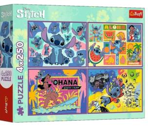Opakowanie Puzzle 4w1 Stitch TREFL