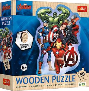 Opakowanie Puzzle 50 konturowe Przygody Avengers TREFL
