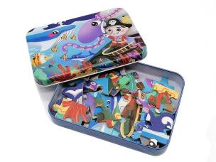 Opakowanie Puzzle 50 w metalowym pudełku