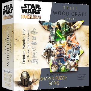 Puzzle 500+5 Puzzle Drewniane konturowe Tajemniczy Grogu  Star Wars The Mandalorian. Wydawca: Trefl PAP. Multiszop.pl Opakowanie Puzzle 500+5 Puzzle Drewniane konturowe Tajemniczy Grogu  Star Wars The Mandalorian