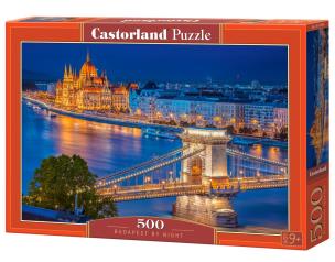 Puzzle 500 Budapest by Night B-53940. Wydawca: CASTOR. Multiszop.pl Opakowanie Puzzle 500 Budapest by Night B-53940