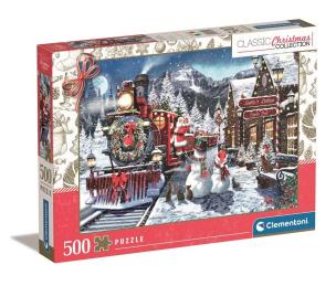 Puzzle 500 Classic Christmas Collection. Wydawca: Clementoni. Multiszop.pl Opakowanie Puzzle 500 Classic Christmas Collection