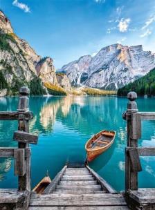 Opakowanie Puzzle 500 Compact Braies Lake
