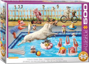 Opakowanie Puzzle 500 Crazy pool day by Lucia Heffer 6500-5878