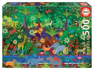Puzzle 500 Dżungla G3. Wydawca: Educa. Multiszop.pl Opakowanie Puzzle 500 Dżungla G3