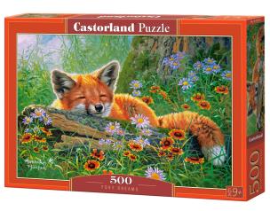 Puzzle 500 Foxy Dreams CASTOR. Wydawca: Castorland. Multiszop.pl Opakowanie Puzzle 500 Foxy Dreams CASTOR