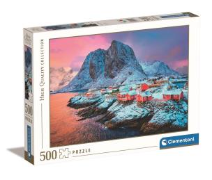 Opakowanie Puzzle 500 HQ Hamnoy Village
