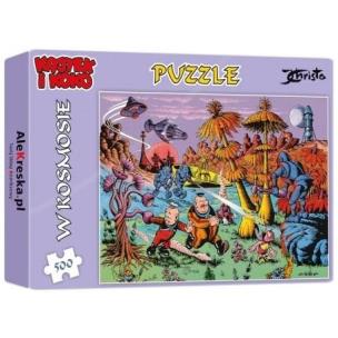 Puzzle 500 Kajtek i Koko w kosmosie. Wydawca: SLOYCA. Multiszop.pl Opakowanie Puzzle 500 Kajtek i Koko w kosmosie