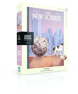 Opakowanie Puzzle 500 Kot na spacerze, New Yorker XXL