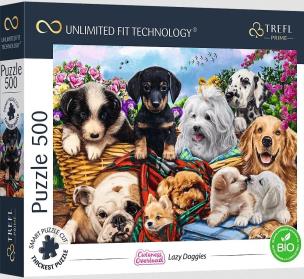 Opakowanie Puzzle 500 Lazy Doggies TREFL
