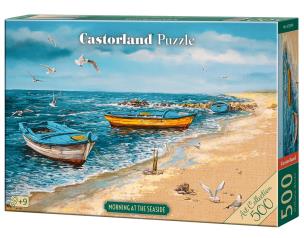 Puzzle 500 Morning at the Seaside, Magdalena Kępka. Wydawca: Castorland. Multiszop.pl Opakowanie Puzzle 500 Morning at the Seaside, Magdalena Kępka