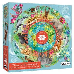 Puzzle 500 Nie ma planety B (okrągłe). Wydawca: G3. Multiszop.pl Opakowanie Puzzle 500 Nie ma planety B (okrągłe)