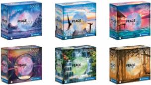 Puzzle 500 Peace Collection. Wydawca: Clementoni. Multiszop.pl Opakowanie Puzzle 500 Peace Collection