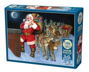 Opakowanie Puzzle 500 Przez komin, pod choinkę G3