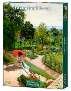 Puzzle 500 Red Umbrella, Józef Mehoffer CASTOR. Wydawca: Castorland. Multiszop.pl Opakowanie Puzzle 500 Red Umbrella, Józef Mehoffer CASTOR
