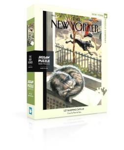 Opakowanie Puzzle 500 Śpiący kot, New Yorker XXL