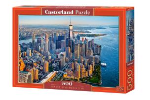 Opakowanie Puzzle 500 Zachód nad Manhattanem CASTOR